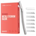 thumbnail image 1 of Eyebrow Razor, Face Razors for Women&Men, Trimmer Shaper with Precision Cover,Facial Shaver 6 Blades (Silver), 1 of 5