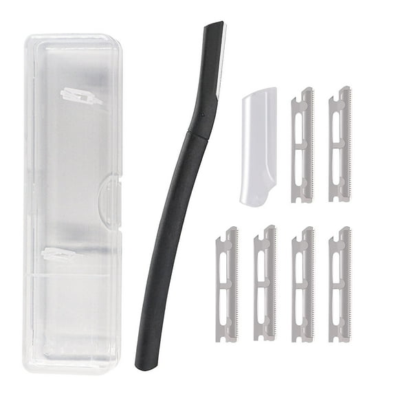 Eyebrow Razor Kit Beard Trimmer Dermaplaning Tool Shaper Facial Razor for Beard Moustache Razor With 6 Blade Sets