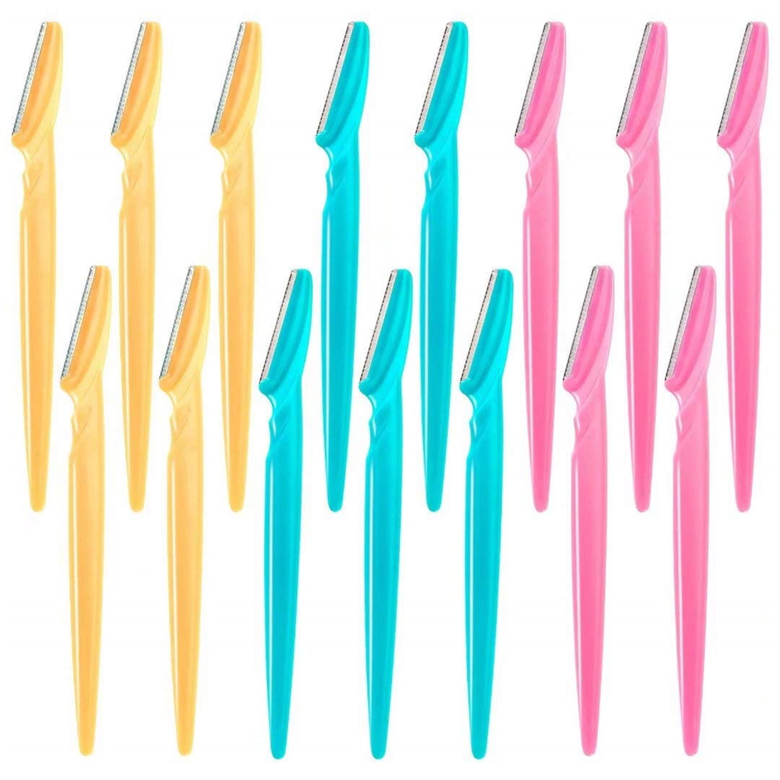 Eyebrow Razor Multipurpose Exfoliating Dermaplaning Tool for Face Facial and Eyebrow Shaper with Precision Cover for Women Men Use 15Pcs