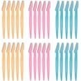 thumbnail image 1 of Eyebrow Razor for Women, 30pcs Exfoliating Dermaplaning Tool Facial Razor with Safety Precision Cover Face Hair Trimmer Shaper Shaver for Skincare Party Favors, 1 of 5