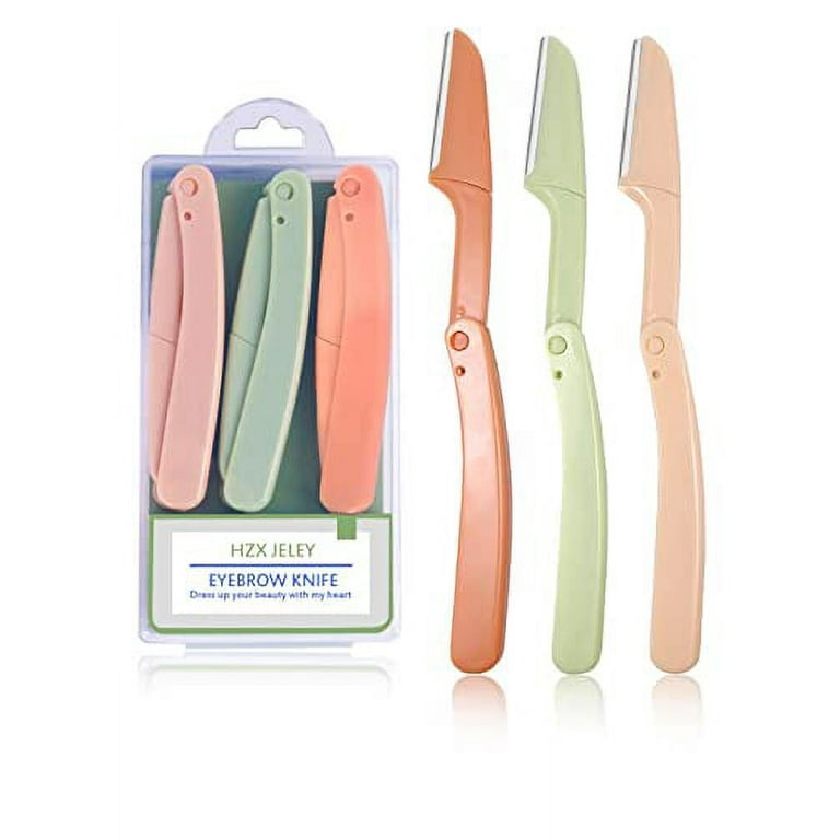 Eyebrow Razor for Women HZX JELEY Dermaplaning Tool Facial Face Razor Sensitive Skin Multipurpose Exfoliating Easy to Use Peach Fuzz Remover Face Razoi 1 Pack Walmart