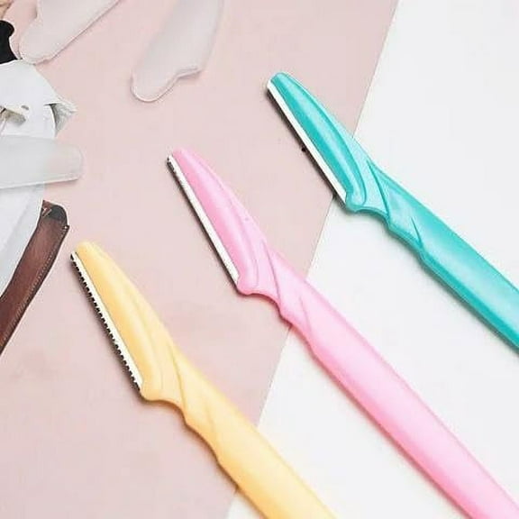 Eyebrow Razor for Women,Hydro Silk Touch-Up Exfoliating Dermaplaning Tool, Face & Eyebrow Razor with Precision Cover- 3 Count | Dermaplaning Razor For Women