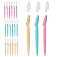 thumbnail image 1 of Eyebrow Razors Shaper 18Pcs Safety Facial Hair Remover Face Shaver Trimmer Exfoliating, 1 of 9
