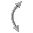 thumbnail image 1 of Eyebrow Ring Curved Barbell Anodized G5 Solid Titanium 16G Cartilage Rook Daith, 1 of 10