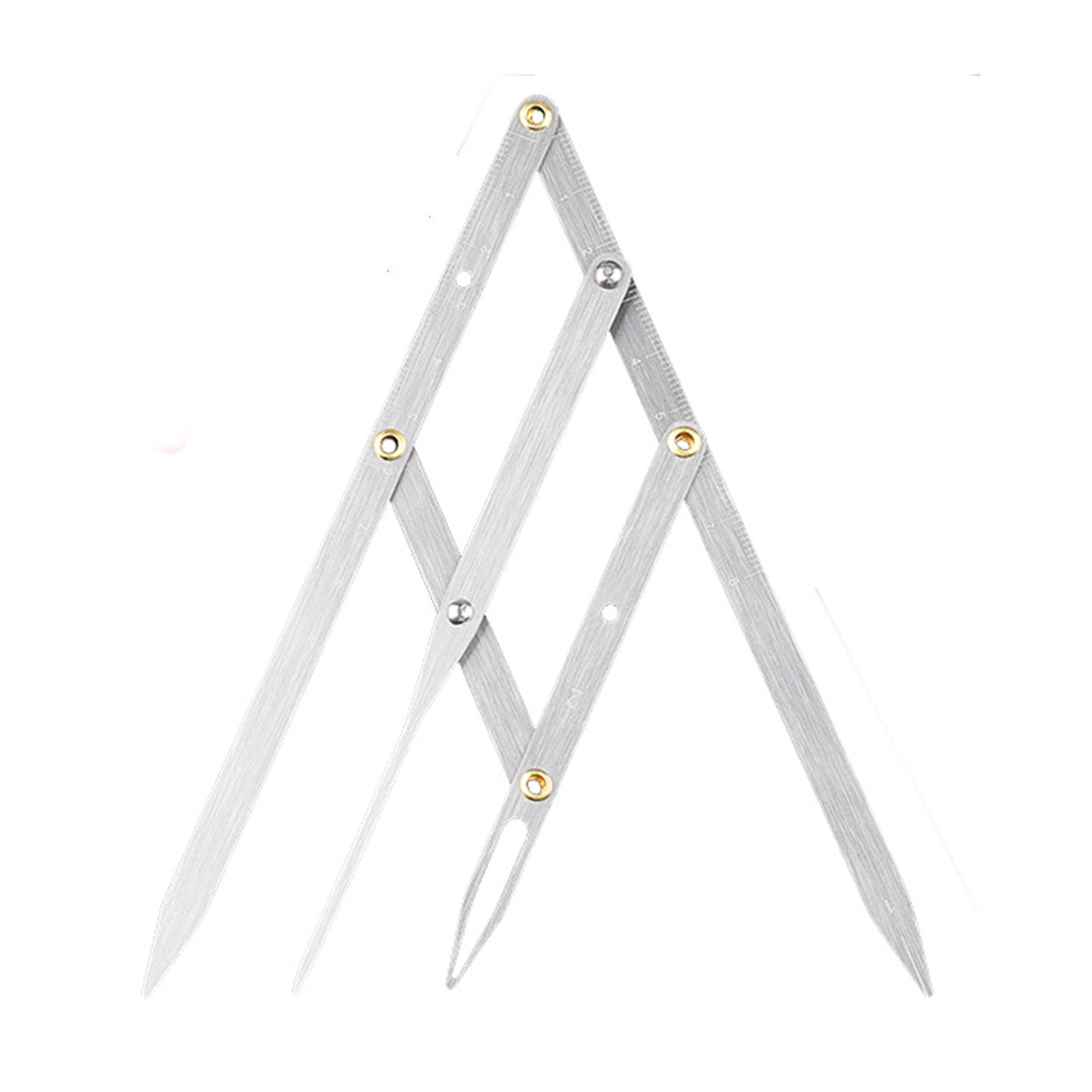 Eyebrow Ruler Professional Stainless Steel 3 Point Positioning Ruler ...