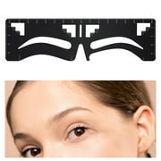 Eyebrow Ruler Reusable Permanent Cosmetic Tool Stainless Steel Eyebrow Shaping Balance Extension Ruler Stamp for Eye Brow Beginners , 6.69x1.97inch C