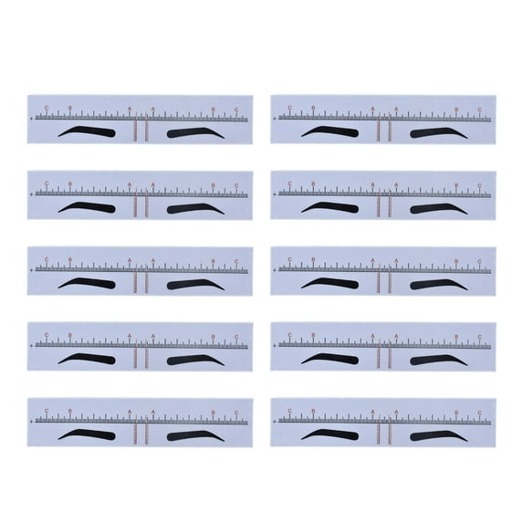 Eyebrow Ruler Shape Tool Microblading Guide Makeup Measurement Stencil Template