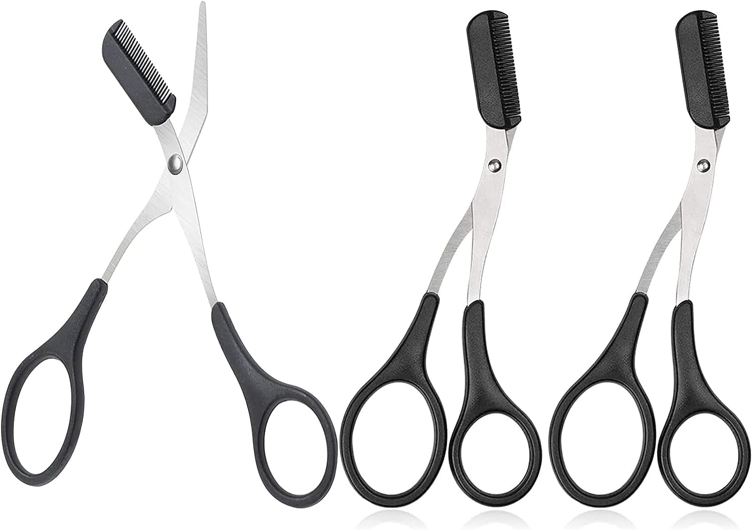 Eyebrow Scissors with Comb, Eyebrow Grooming Beauty Tool for Men Women