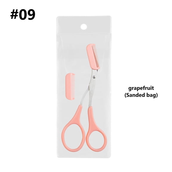Eyebrow Trimmers Scissors, Precision Eyebrow Scissors with Comb, Ergonomic Non-Slip Eyebrow Cutter for Hair Removal, Stainless Steel Durable Eyebrow Grooming Tool