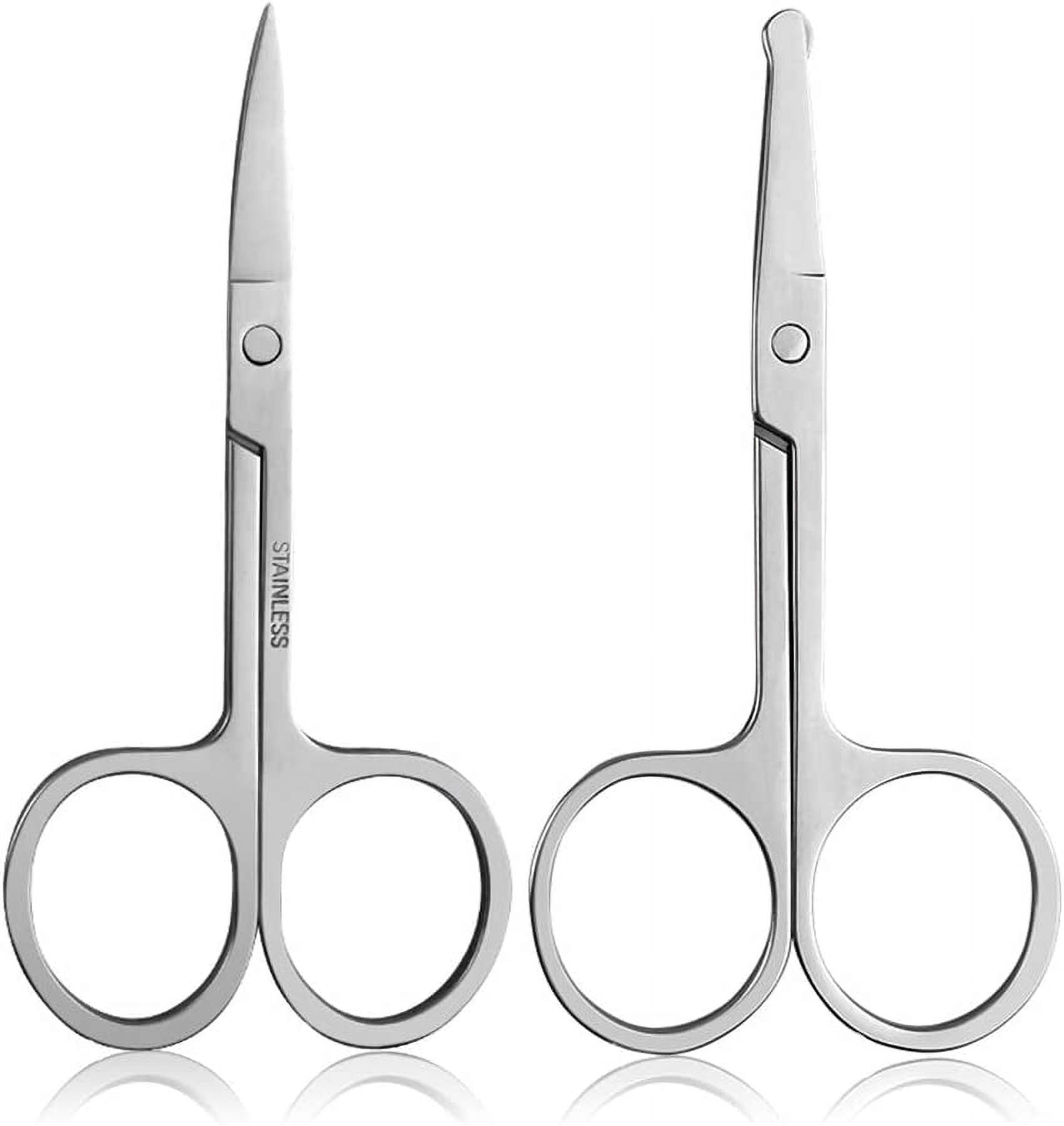 Eyebrow Scissors and Nose Hair Trimmer Facial Hair Small Grooming