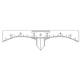 thumbnail image 1 of Eyebrow Shaping Sticker Ruler - 50 per Quantity, 1 of 4