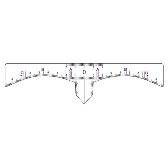 Eyebrow Shaping Sticker Ruler - 50 per Quantity