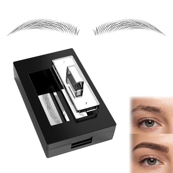 Eyebrow Shaping Tool with Stencils, Brow Stamp Template Kit for Easy Brow Styling & Daily Grooming (Meteor-style Brows)