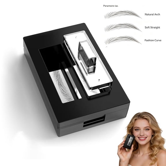 Eyebrow Stamp, Eyebrow Stamp Stencil Kit – Upgraded Brow Makeup Tool for Beginners, Quick Shaping & Easy Application