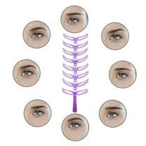 Eyebrow Stencil Kit with 8 Shaping Templates for DIY Grooming Styles and Beauty Tool