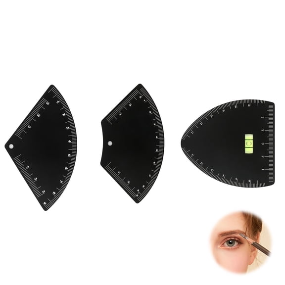 Eyebrow Stencil for Women, Brow Stencil Set Featuring Alignment & Type Guides Compact Easy-Carry Case for Application