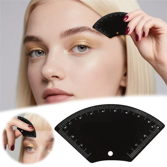 Eyebrow Stencils for Shaping, Fast Drawing Eyebrow Measuring Tool Reusable Double-Sided Brow Mapping Kit for Women Beginner Flat