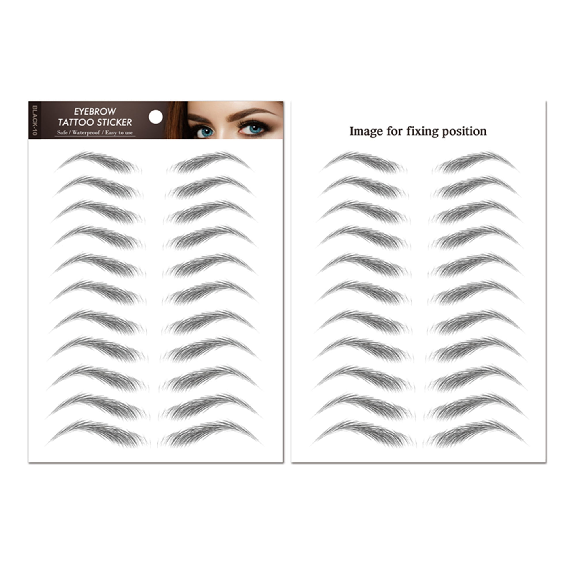 Eyebrow Stickers, Temporary Tattoo Stickon Waterproof False Eyebrows