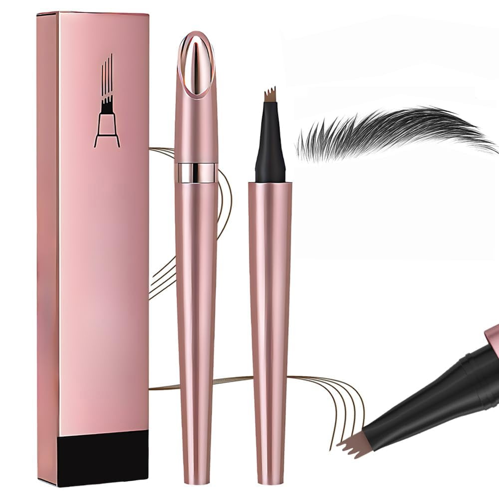 Eyebrow Tattoo Pencil, 2024 New Magic Eyebrow Pencil,4 Fork Tip 3D