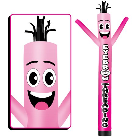 Eyebrow Threading Inflatable Tube Man Wacky Wavy Dancing Guy for Outdoor Decoration Advertising Business Promotion (Blower Not Included)