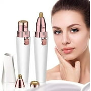Eyebrow Trimmer & Facial Hair Remover for Women,USB Rechargeable 2 in 1 Eyebrow Razor and Painless Hair Remover