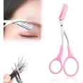 thumbnail image 1 of Eyebrow Trimmer Scissor, 2024 Upgraded Eyebrow Scissors with Comb, Stainless Steel Eye Brow Shaper Trimming Scissors, Precision Eyebrow Cutter, Eyebrow Scissors Tool for Men Women(Pink-1,3PCS), 1 of 7