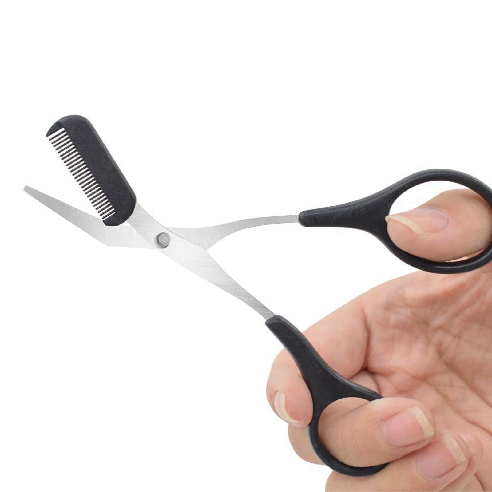 Eyebrow Trimmer Scissor,Eyebrow Trimmer Scissors with Comb,Eyebrow