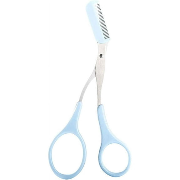 Eyebrow Trimmer Scissors with Comb, Professional Precision Trimmer Eyebrow Eyelash Hair Remover Cut Scissors Beauty Tool for Men Women