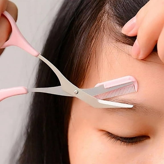 Eyebrow Trimmer Scissors with Comb Women Hair Removal Grooming Shaping Tool