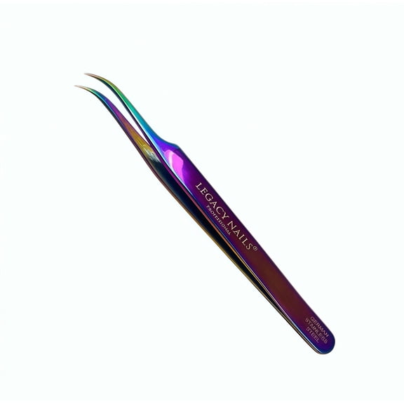 Eyebrow Tweezer Legacy Nails  Professional Multicolor Curved Tweezer