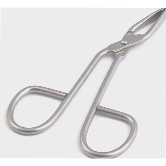 Eyebrow Tweezer Stainless Steel Scissors Shaped Slant Tip Tweezer Clip