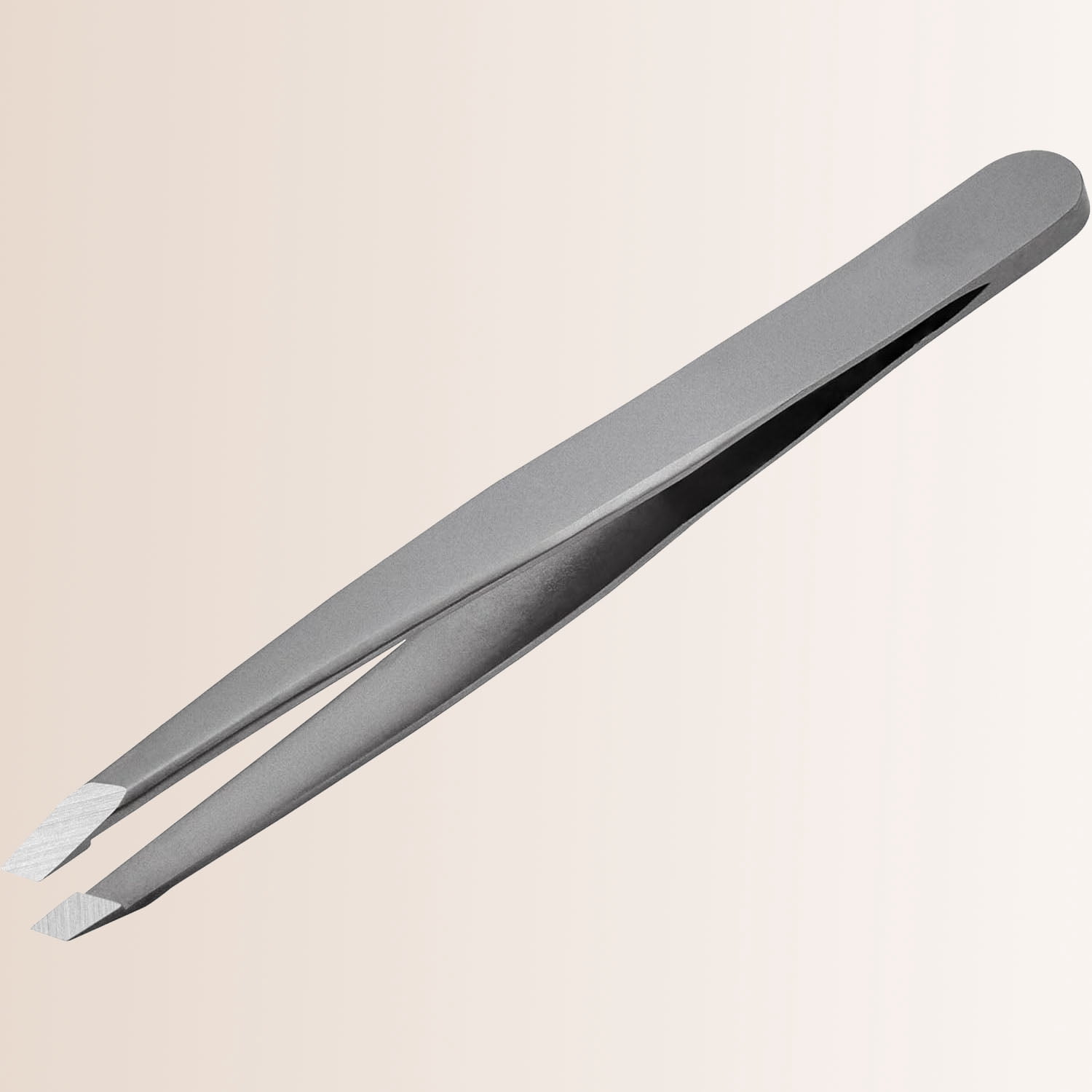 Eyebrow Tweezers, Precision Slant Design with Comfortable Handle and Travel Case