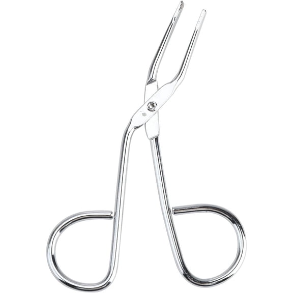 Eyebrow Tweezers Women Stainless Professional Scissors Handle Slant Tip Flat eezers Hair Pluckers Brow Pliers Clip Shaping Crafting Care Beauty Tools for Women and Men, Straight Hairgripping (Sliver)