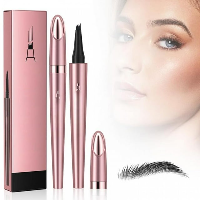 Eyebrow microblading pen, 2024 new eyebrow tattoo pencil 4 fork tip 3D microblading eyebrow pencil