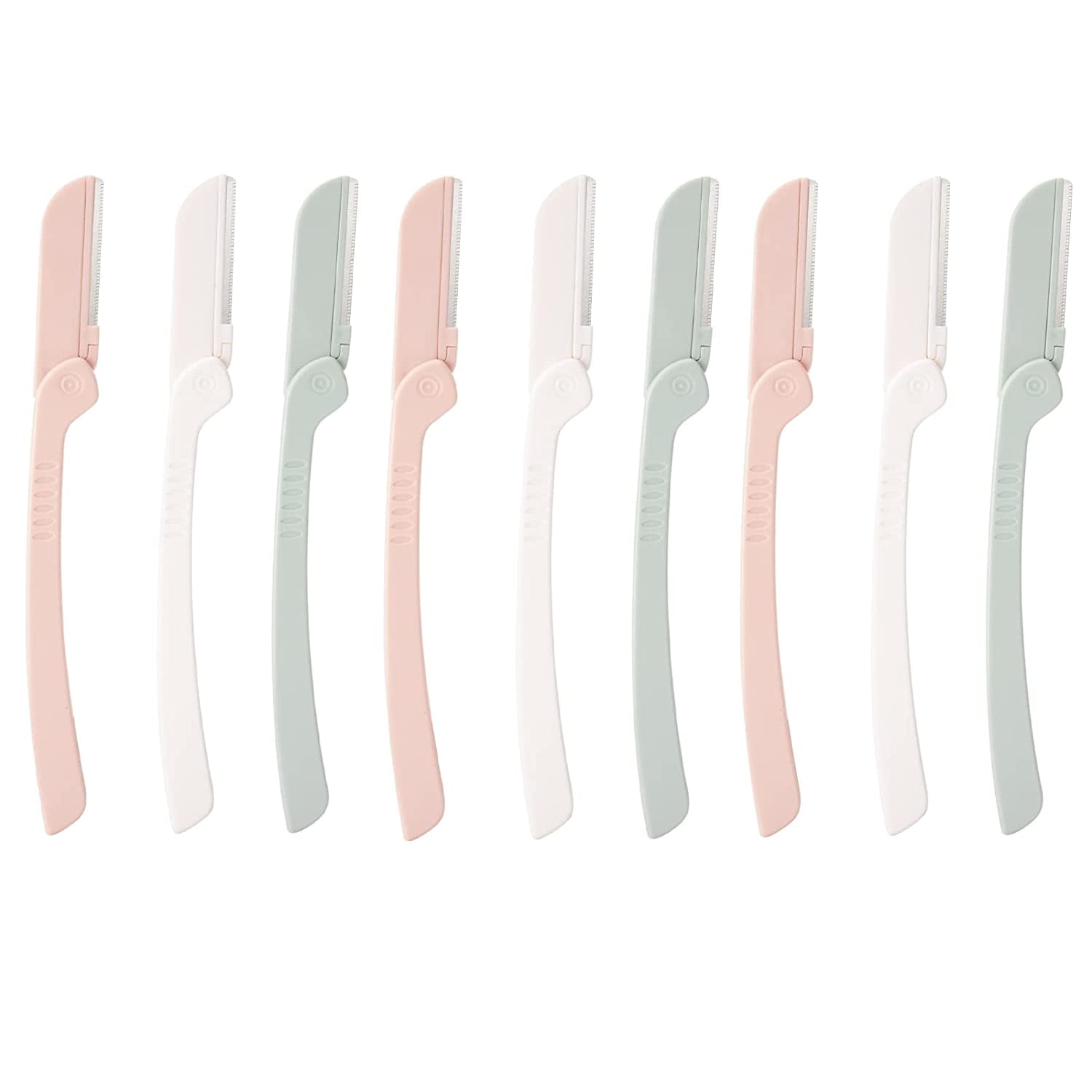 Eyebrow repair tool, foldable facial lint razor (9 pieces), hair