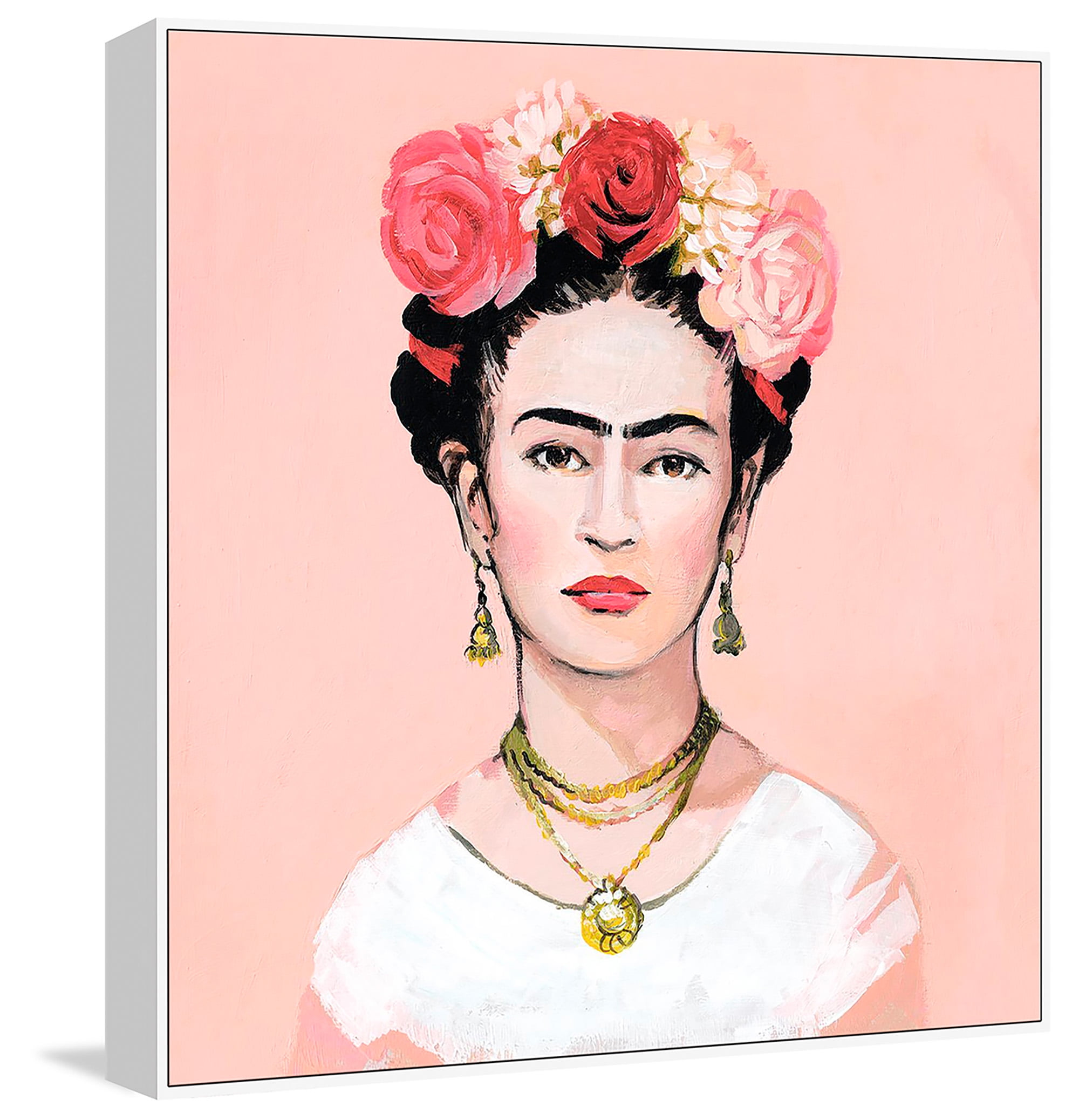 Eyebrows Floater Framed Painting Print on Canvas