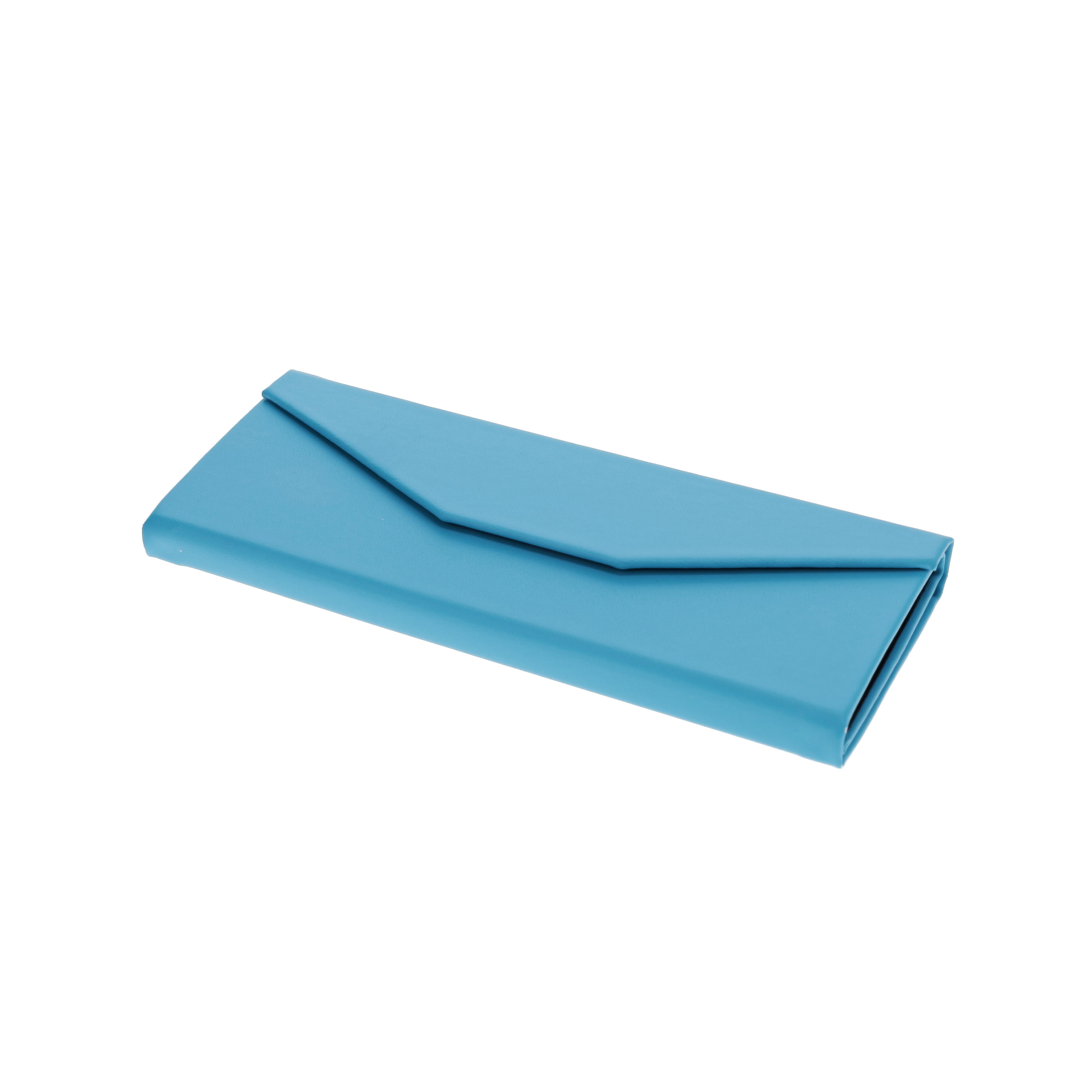 Eyecessories Trifold Medium Teal Eyeglass Case, Unisex, 1 Count