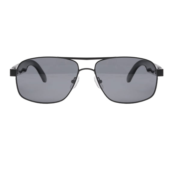 Eyefly Rx'able Mens Rechargeable Bluetooth Sunglasses, Pulse, Matte Black, 59.0-14.5-145, with Case