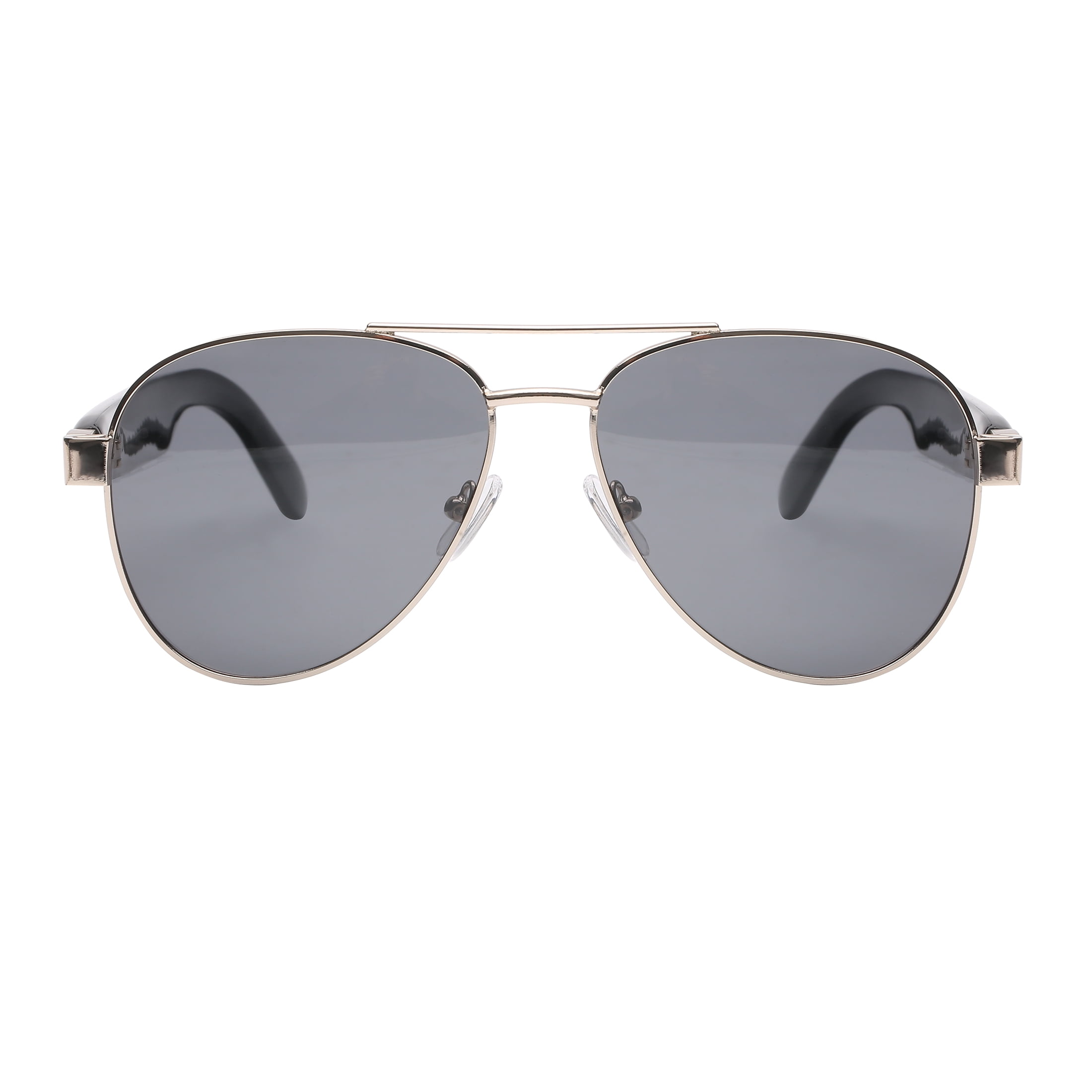 Eyefly Sonic Prescription Ready Bluetooth Rechargeable Unisex Sunglasses, Gold, Includes Case