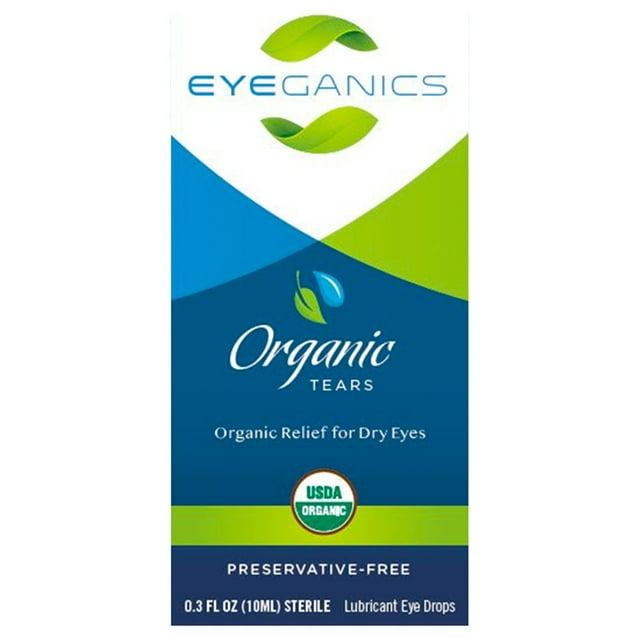 Eyeganics 100 Organic Preservative Free Eye Drops for Dry Eyes