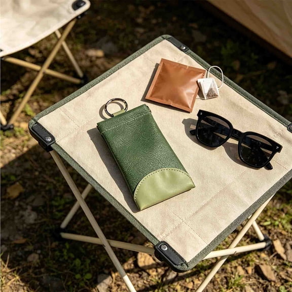 Eyeglass Case Hanging Sunglass Pouch,Scratch Resistant Protective Dustproof Portable UV, for Travel Daily Outdoor Storage Case Bag