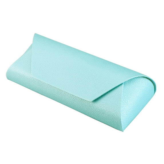 Eyeglass Case Hard Shell, Portable Sunglass Case, fashionable PU Leather Eyeglass Case, Lightweight(blue)