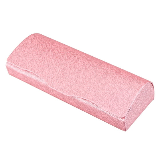 Eyeglass Case Hard Shell, Portable Sunglass Case, fashionable PU Leather Eyeglass Case, Lightweight(pink)