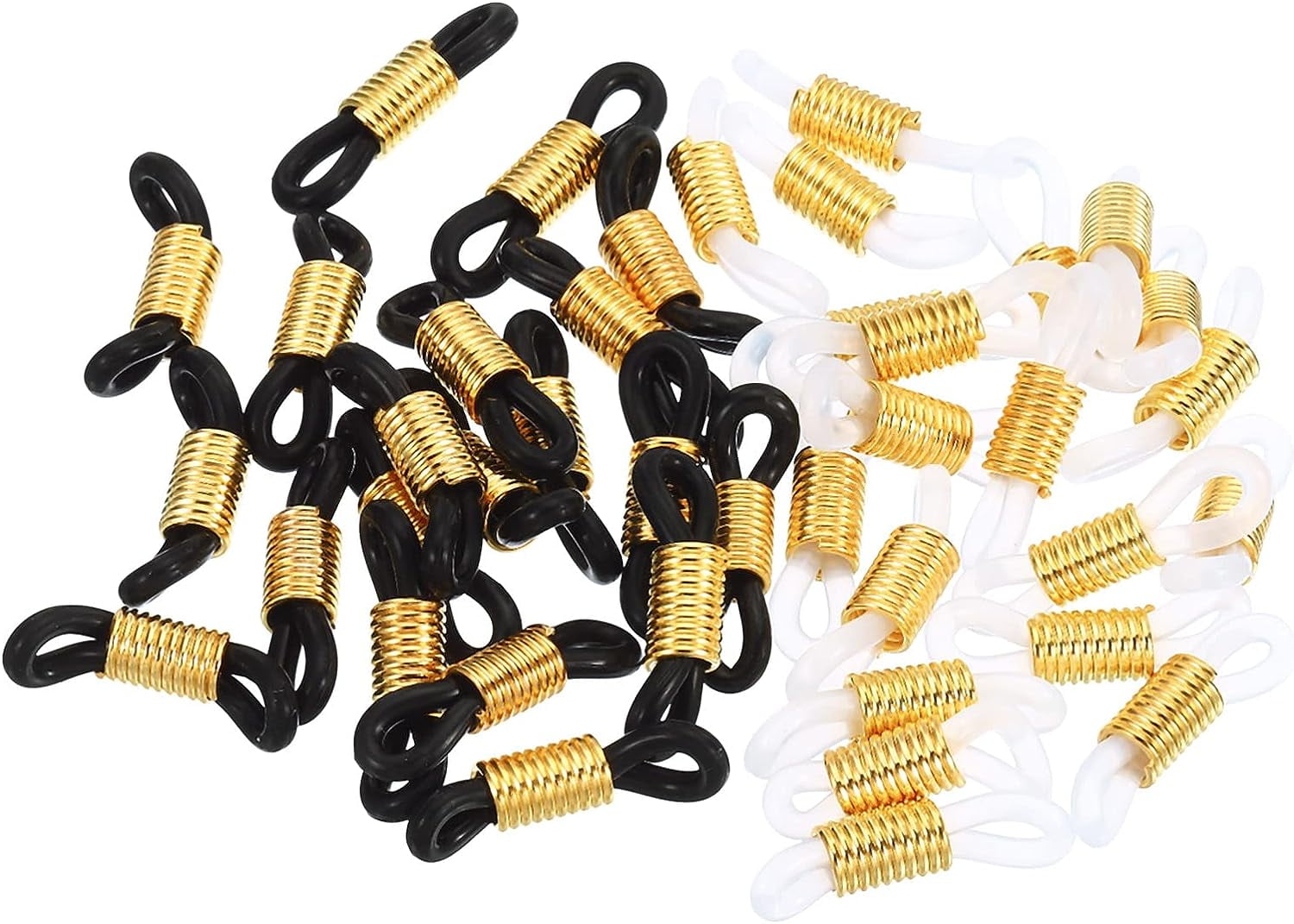 Eyeglass Chain Connector Retainer, Adjustable Anti Slip Silicone Rubber