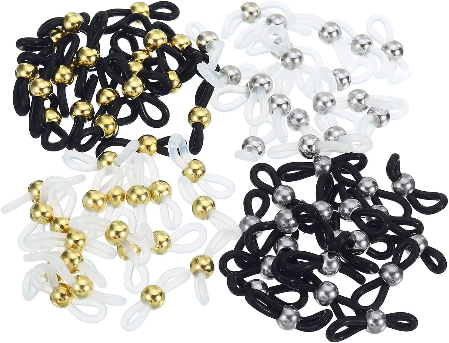 Eyeglass Chain Connector Retainer Assorted, 80 Pack Adjustable Anti