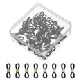 thumbnail image 1 of Eyeglass Chain End, 60 Pcs Eyeglass Chain Connector with Small Box for Eyeglass Holder, Black Gold/Silver, 1 of 7
