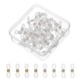 thumbnail image 1 of Eyeglass Chain End, 60 Pcs Eyeglass Chain Connector with Small Box for Eyeglass Holder, White Gold/Silver, 1 of 7