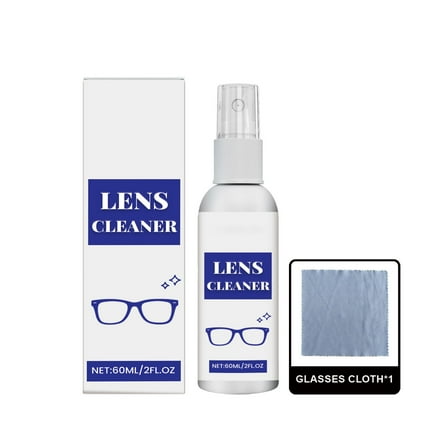 Eyeglass Cleaner Spray, 60Ml, Lens Cleaning Solution, Anti-Fog, Portable Bottle
