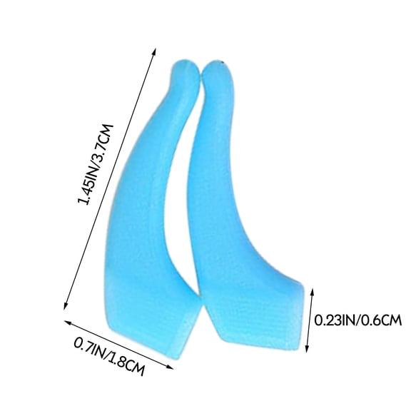 Eyeglass Ear Grip,Eyeglass Temple Sleeves Tips,Anti-Slip Eyeglass Retainers,Silicone Elastic Eyeglasses Retainers,For Sunglasses Reading Glasses Eyewear,Sport Eyeglass Strap,0.7x1.45 inch(Blue)