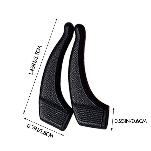 Eyeglass Ear Grip,Eyeglass Temple Sleeves Tips,Anti-Slip Eyeglass Retainers,Silicone Elastic Eyeglasses Retainers,For Sunglasses Reading Glasses Eyewear,Sport Eyeglass Strap,0.7x1.45 inch(Black)